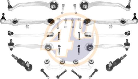 4U AU-R-93800 - Braccio oscillante, Sospensione ruota autozon.pro