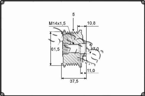 3Effe Group F0098G - Puleggia cinghia, Alternatore autozon.pro