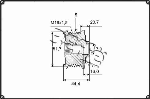 3Effe Group F0046G - Puleggia cinghia, Alternatore autozon.pro