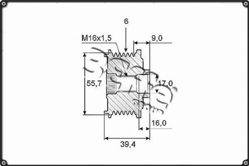 3Effe Group F0054G - Puleggia cinghia, Alternatore autozon.pro