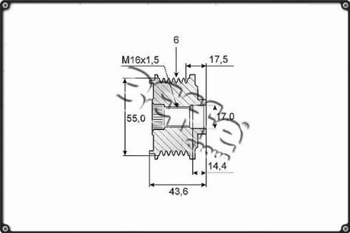 3Effe Group F0010G - Puleggia cinghia, Alternatore autozon.pro