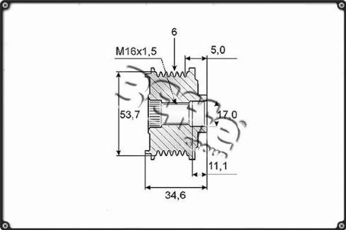 3Effe Group F0086G - Puleggia cinghia, Alternatore autozon.pro