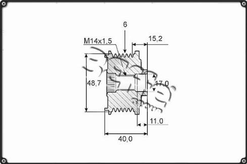 3Effe Group F0082G - Puleggia cinghia, Alternatore autozon.pro