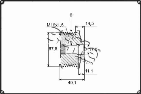 3Effe Group F0034G - Puleggia cinghia, Alternatore autozon.pro