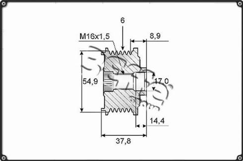 3Effe Group F0162G - Puleggia cinghia, Alternatore autozon.pro