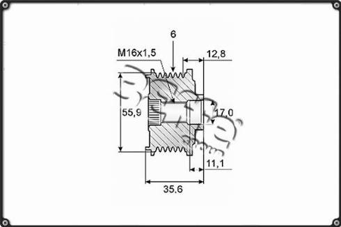 3Effe Group F0105G - Puleggia cinghia, Alternatore autozon.pro