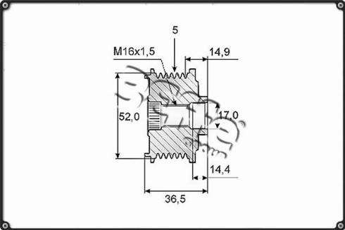 3Effe Group F0110G - Puleggia cinghia, Alternatore autozon.pro