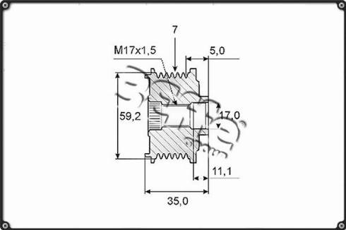 3Effe Group F0117G - Puleggia cinghia, Alternatore autozon.pro