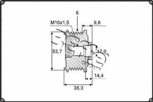 3Effe Group F0183G - Puleggia cinghia, Alternatore autozon.pro