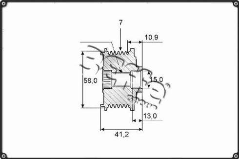 3Effe Group F0133G - Puleggia cinghia, Alternatore autozon.pro