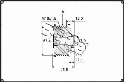 3Effe Group F0129G - Puleggia cinghia, Alternatore autozon.pro