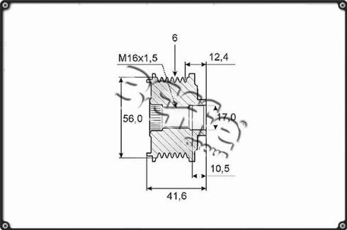 3Effe Group F0174G - Puleggia cinghia, Alternatore autozon.pro