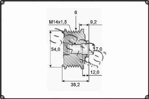 3Effe Group F0246G - Puleggia cinghia, Alternatore autozon.pro