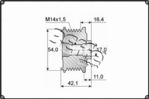 3Effe Group F0240G - Puleggia cinghia, Alternatore autozon.pro