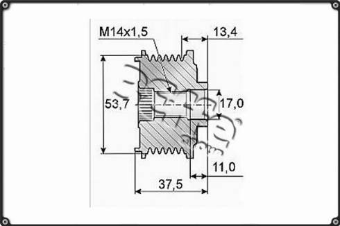 3Effe Group F0243G - Puleggia cinghia, Alternatore autozon.pro