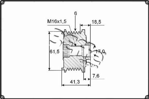 3Effe Group F0207G - Puleggia cinghia, Alternatore autozon.pro