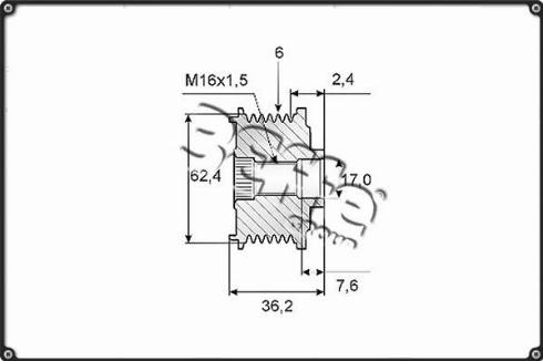 3Effe Group F0217G - Puleggia cinghia, Alternatore autozon.pro