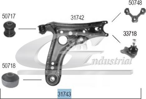 3RG 31743 - Braccio oscillante, Sospensione ruota autozon.pro