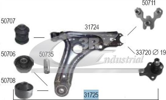 3RG 31725 - Braccio oscillante, Sospensione ruota autozon.pro