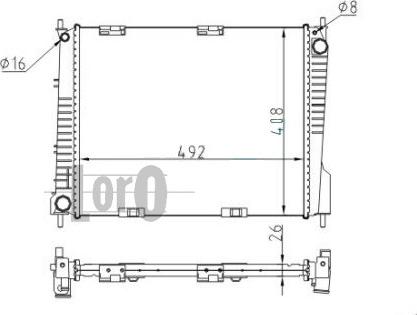 ABAKUS 042-017-0048 - Radiatore, Raffreddamento motore autozon.pro