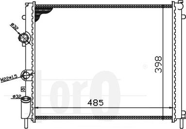 ABAKUS 042-017-0004-X - Radiatore, Raffreddamento motore autozon.pro