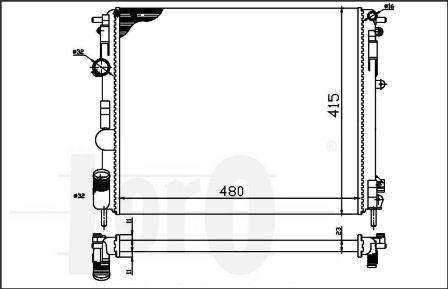 ABAKUS 042-017-0010 - Radiatore, Raffreddamento motore autozon.pro