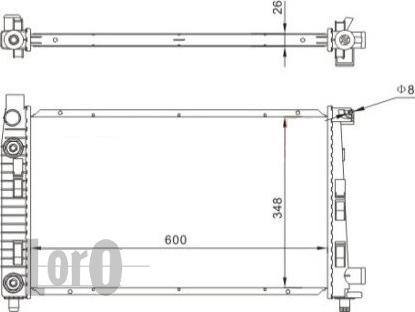 ABAKUS 054-017-0002 - Radiatore, Raffreddamento motore autozon.pro