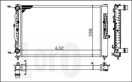 ABAKUS 053-017-0057 - Radiatore, Raffreddamento motore autozon.pro