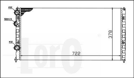 ABAKUS 053-017-0032 - Radiatore, Raffreddamento motore autozon.pro