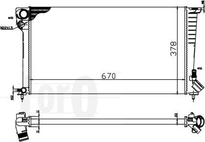 ABAKUS 009-017-0002 - Radiatore, Raffreddamento motore autozon.pro