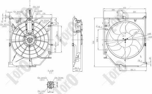 ABAKUS 004-014-0001 - Ventola, Raffreddamento motore autozon.pro