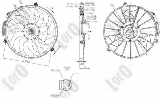 ABAKUS 004-014-0002 - Ventola, Raffreddamento motore autozon.pro