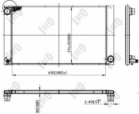 ABAKUS 004-017-0041-B - Radiatore, Raffreddamento motore autozon.pro