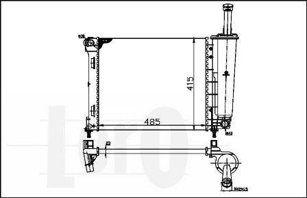 ABAKUS 016-017-0054 - Radiatore, Raffreddamento motore autozon.pro