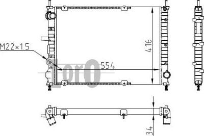 ABAKUS 016-017-0064 - Radiatore, Raffreddamento motore autozon.pro