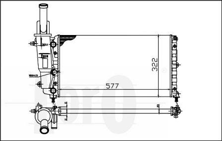 ABAKUS 016-017-0012 - Radiatore, Raffreddamento motore autozon.pro