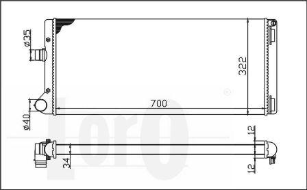 ABAKUS 016-017-0035 - Radiatore, Raffreddamento motore autozon.pro