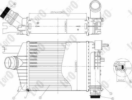 ABAKUS 010-018-0004 - Intercooler autozon.pro