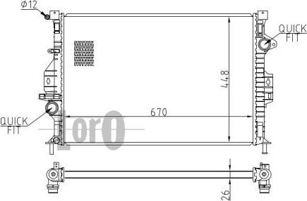 ABAKUS 017-017-0050-B - Radiatore, Raffreddamento motore autozon.pro