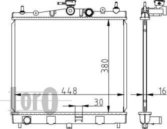 ABAKUS 035-017-0013 - Radiatore, Raffreddamento motore autozon.pro