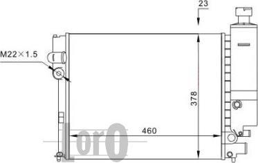 ABAKUS 038-017-0029 - Radiatore, Raffreddamento motore autozon.pro