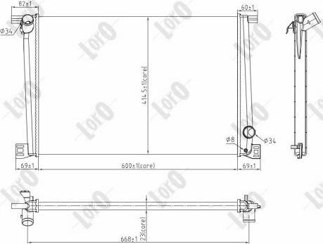 ABAKUS 032-017-0003 - Radiatore, Raffreddamento motore autozon.pro