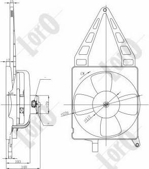 ABAKUS 037-014-0023 - Ventola, Raffreddamento motore autozon.pro