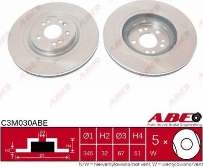 ABE C3M030ABE - Discofreno autozon.pro