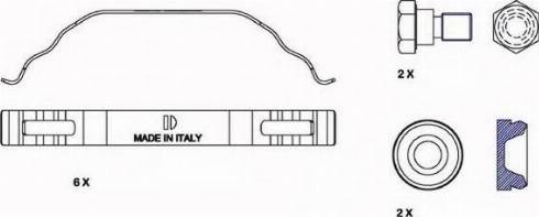 ABEX FAC173 - Kit accessori, Pastiglia freno autozon.pro