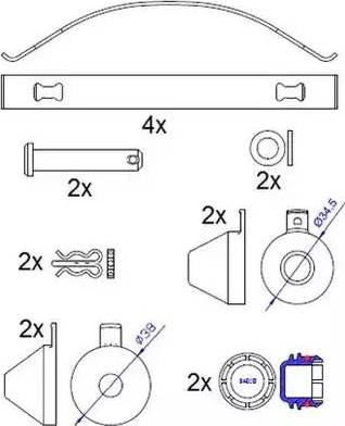 ABEX G6987 - Kit pastiglie freno, Freno a disco autozon.pro