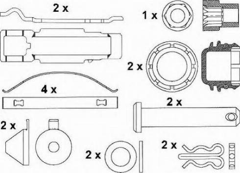 ABEX G6841 - Kit pastiglie freno, Freno a disco autozon.pro