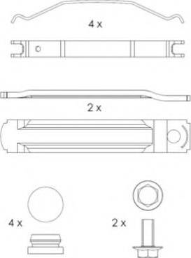 ABEX G6887 - Kit pastiglie freno, Freno a disco autozon.pro