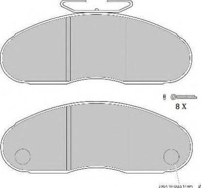 ABEX G6251 - Kit pastiglie freno, Freno a disco autozon.pro