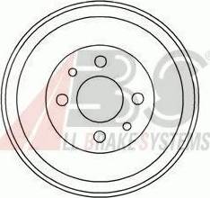 A.B.S. 5347-S - Tamburo freno autozon.pro